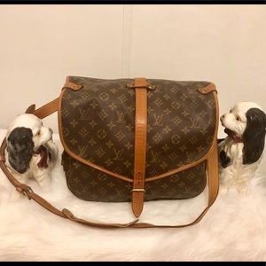Authentic Louis Vuitton Saumur 35